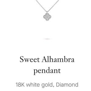 Van Cleef Sweet Alhambra DIAMOND Pendant